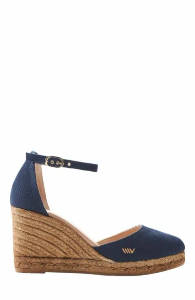 Viscata Estartit Limited Edition Canvas Espadrille Wedges In Blue