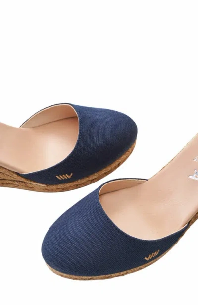 Viscata Estartit Limited Edition Canvas Espadrille Wedges In Blue