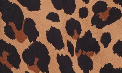 Balmain Leopard Print Silk Bowling Shirt In Brown