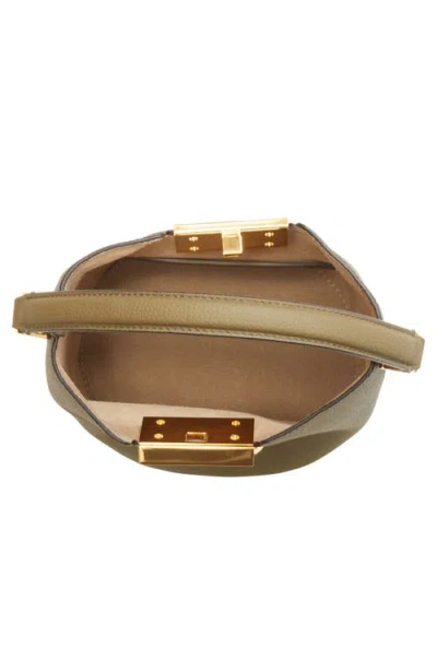 Marni Trunkaroo Leather Bucket Bag In Green