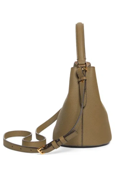 Marni Trunkaroo Leather Bucket Bag In Green