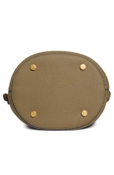 Marni Trunkaroo Leather Bucket Bag In Green