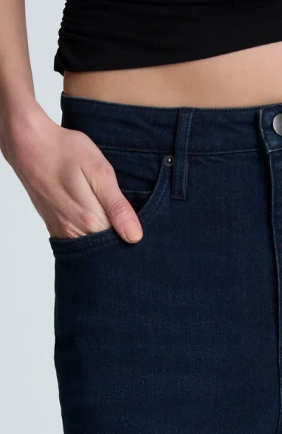 Kenneth Cole Denim High Rise Wide Leg Jean Pant In Blue