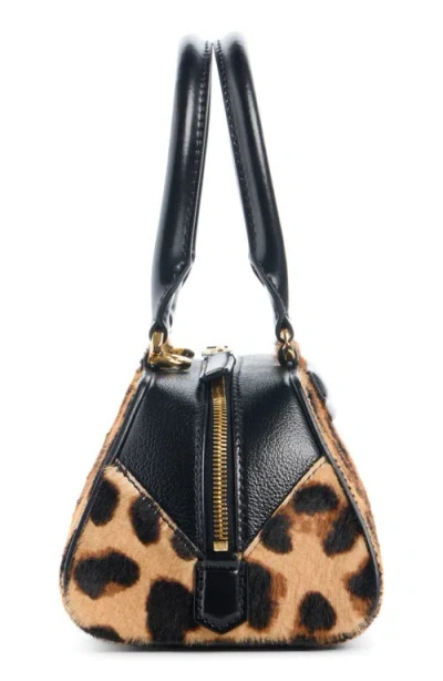 Givenchy Antigona East West Brown Mini Handbag With Animalier Print And Logo Lettering On The Front In Leathe In Animal Print