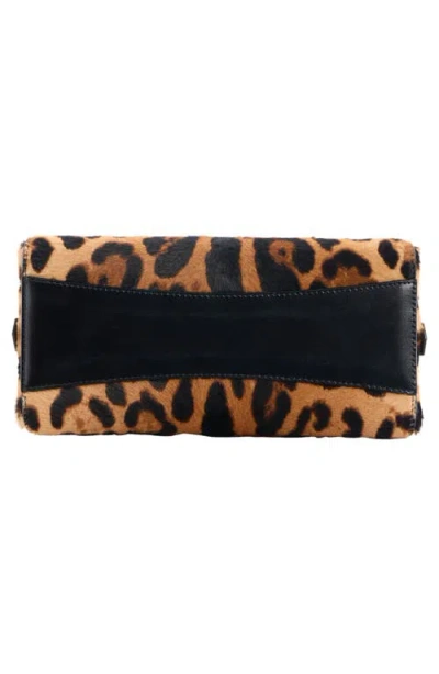 Givenchy Antigona East West Brown Mini Handbag With Animalier Print And Logo Lettering On The Front In Leathe In Animal Print