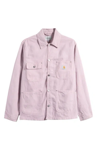Carhartt Chore Coat With Chest And Front Pockets In Purple