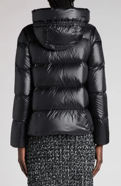 Moncler Black Quilted Jacket In Black