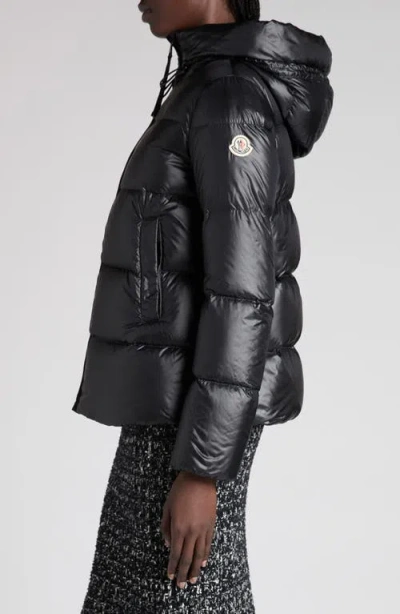 Moncler Black Quilted Jacket In Black