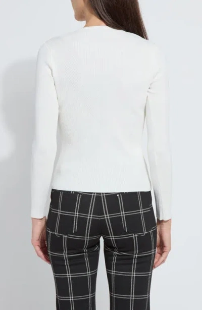 Lyssé Lysse Adette V-neck Rib Sweater In White