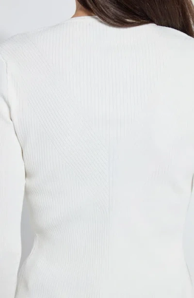 Lyssé Lysse Adette V-neck Rib Sweater In White