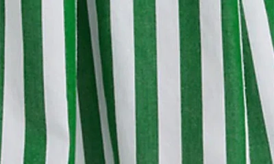 Polo Ralph Lauren Ralph Lauren Striped Cotton Poplin Shirtdress In Green