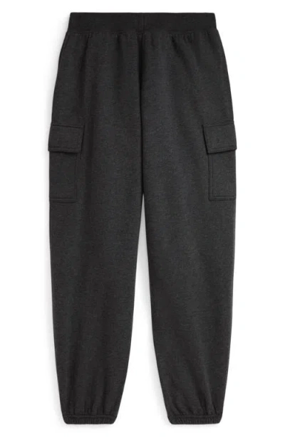 Polo Ralph Lauren Girls 2t-6x Fleece Cargo Jogger Pants In Black