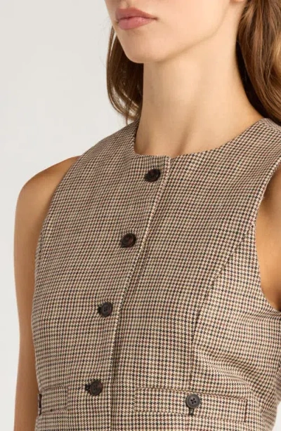 Blanknyc Between The Lines Vest Top In Tan In Brown