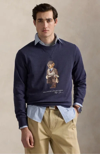Polo Ralph Lauren Hoodie Man Ralph Lauren - Lscnm4 Long Sleeve Sweatshirt - Blue In Blue