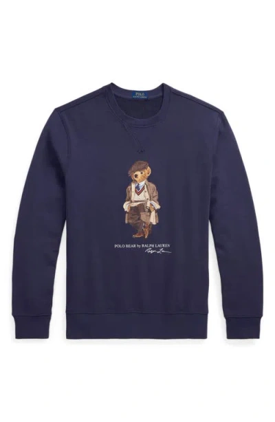 Polo Ralph Lauren Hoodie Man Ralph Lauren - Lscnm4 Long Sleeve Sweatshirt - Blue In Blue