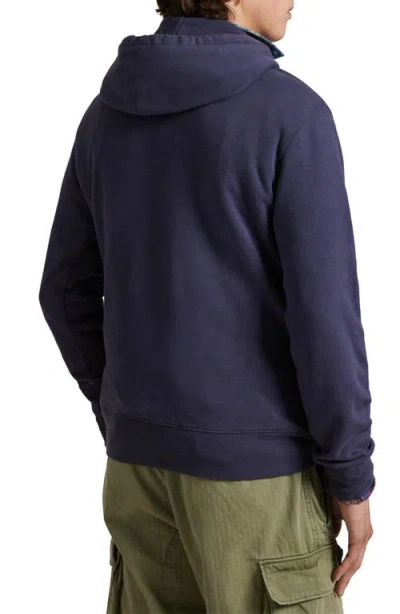 Polo Ralph Lauren Felpa In Misto Cotone Blu  Uomo In Blue