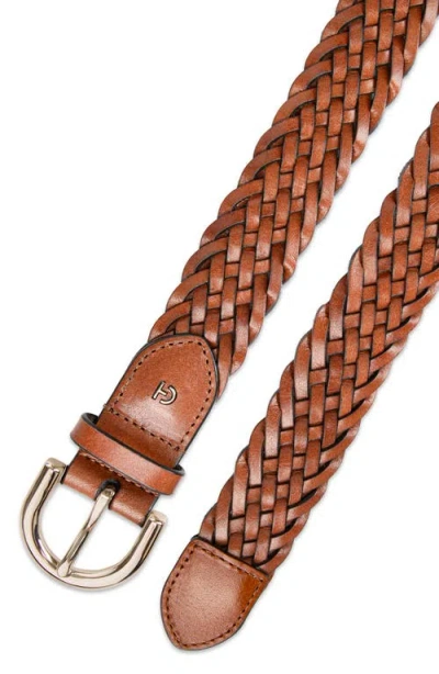 Cole Haan Women's Fully Adjustable Braided Leather Belt In Brown