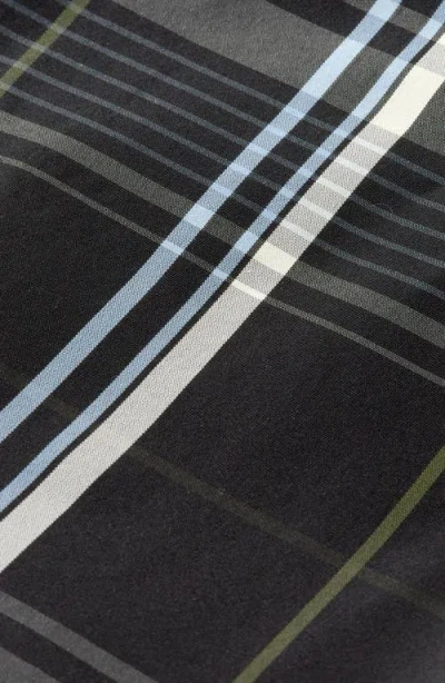 Scotch & Soda Check Taffeta Top In Black