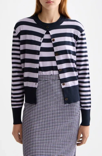 Scotch & Soda Stripe Cardigan In Multi