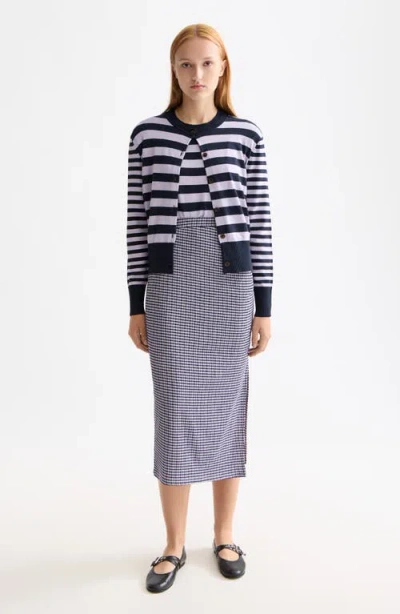 Scotch & Soda Stripe Cardigan In Multi