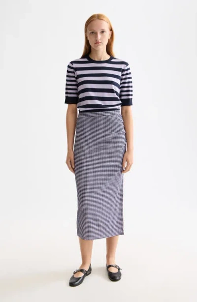 Scotch & Soda Crewneck Short Sleeve Sweater In Multi