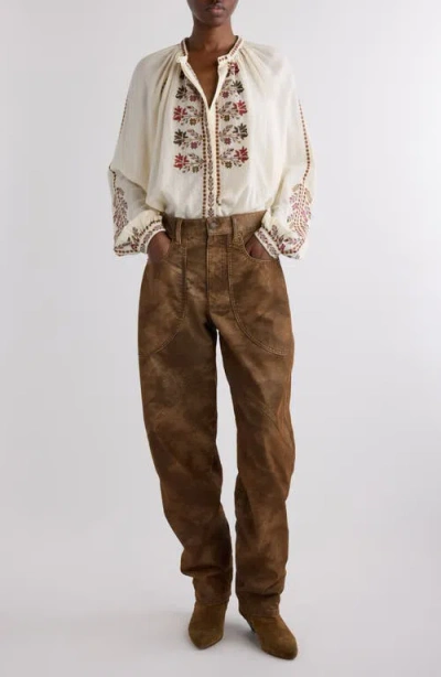 Isabel Marant Étoile Marant Etoile Women Lynne Biologic Cotton Shirt In Neutral