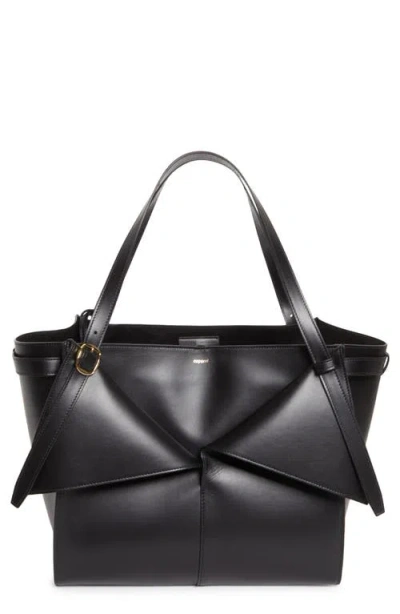 Coperni Cabas Origami Fold Leather Tote Bag In Black