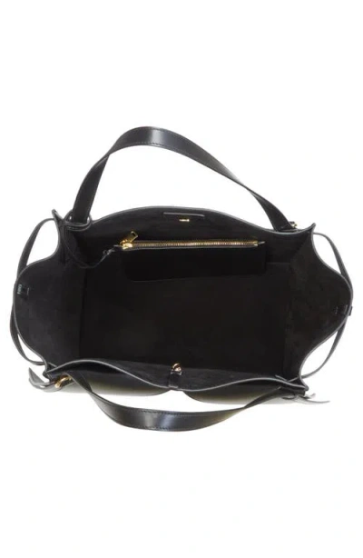 Coperni Cabas Origami Fold Leather Tote Bag In Black
