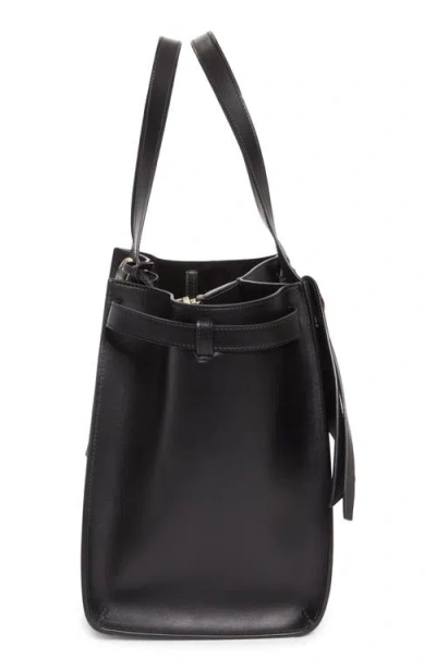 Coperni Cabas Origami Fold Leather Tote Bag In Black