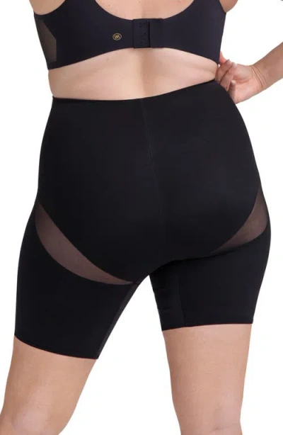Honeylove Superpower Mid Waist Shaper Shorts In Black