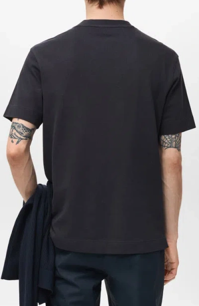 Mango Thermoregulating Performance Slim Fit Stretch T-shirt In Black