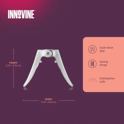 Innovine Champagne Cork Puller In Silver