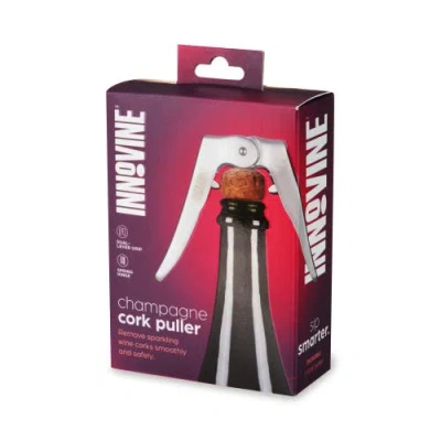Innovine Champagne Cork Puller In Silver
