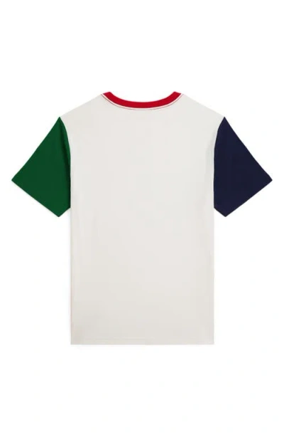 Polo Ralph Lauren Logo Cotton Jersey T-shirt In White