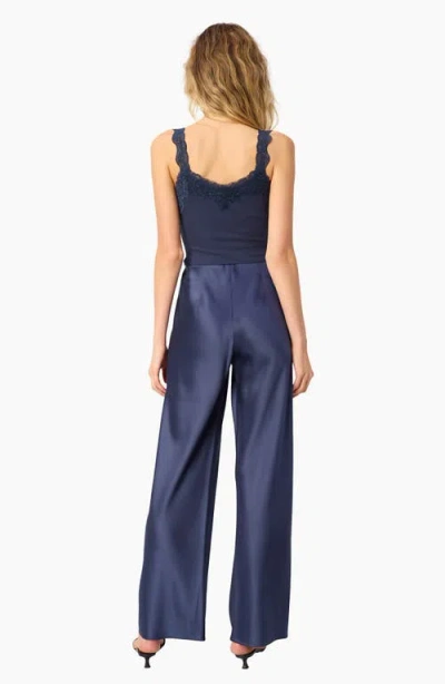 Cami Nyc Lani Lace Trim Rib Tank Top In Blue