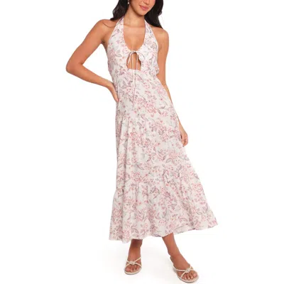 Petal And Pup Petal & Pup Kori Floral Cutout Maxi Dress In Pink