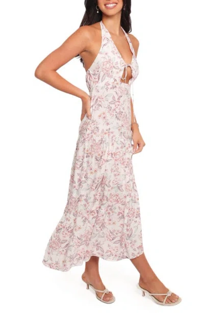 Petal And Pup Petal & Pup Kori Floral Cutout Maxi Dress In Pink