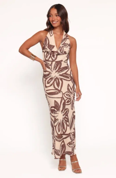 Petal And Pup Petal & Pup Warner Print Halter Dress In Multi