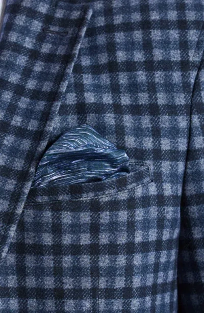 Robert Graham Marvin Check Brushed Knit Sport Coat In Blue
