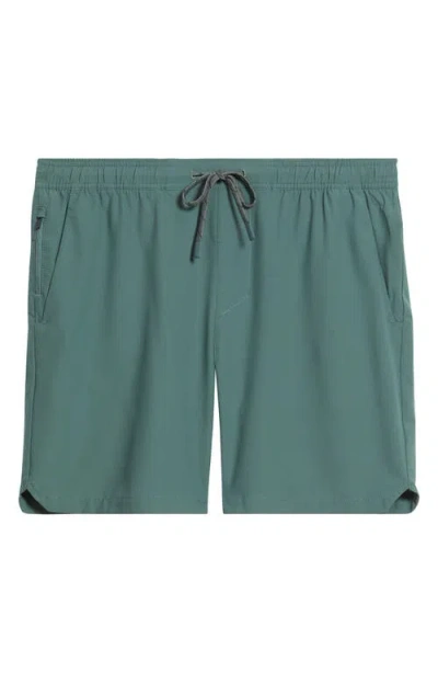 Roark Serrano 7 Drawstring Shorts In Green