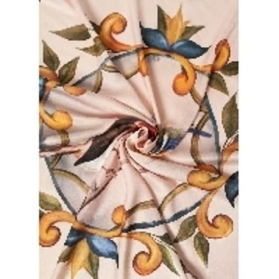 Viscata Square Scarf In Pink