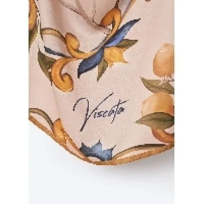 Viscata Square Scarf In Pink