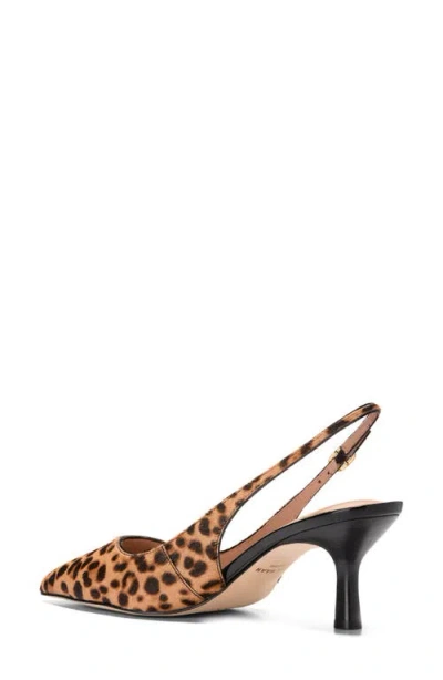 Cole Haan Women's Hansell Animal Print Calf Hair Slingback Pumps In Animal Print