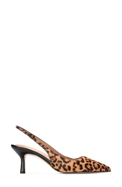 Cole Haan Women's Hansell Animal Print Calf Hair Slingback Pumps In Animal Print