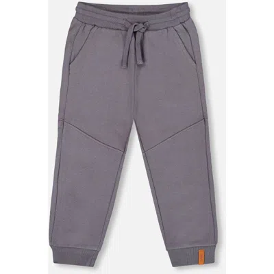 Deux Par Deux Fleece Sweatpants With Pockets In Gray