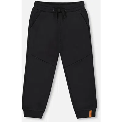 Deux Par Deux Fleece Sweatpants With Pockets In Black