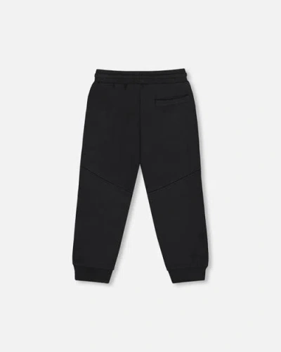Deux Par Deux Fleece Sweatpants With Pockets In Black
