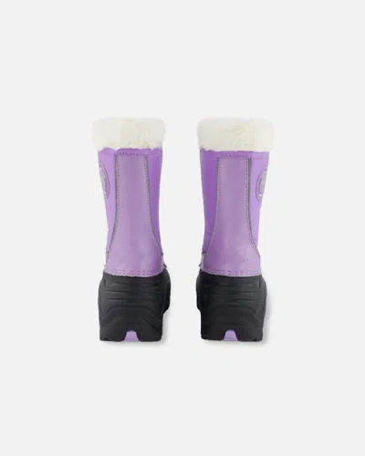 Deux Par Deux Winter Boots With Removable Liner In Purple