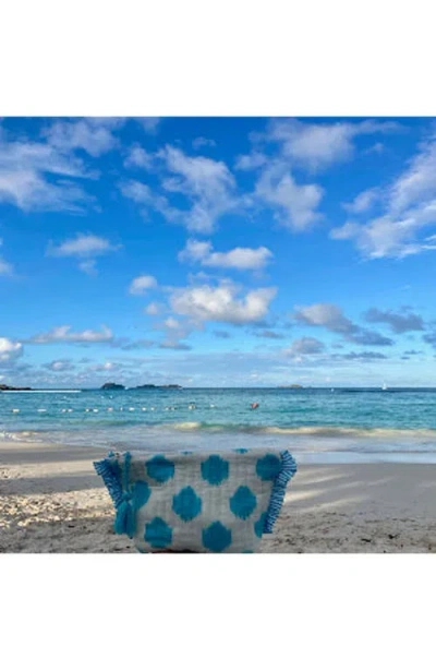 Mer St. Barth La Plage Ruffle Pouch In Brown