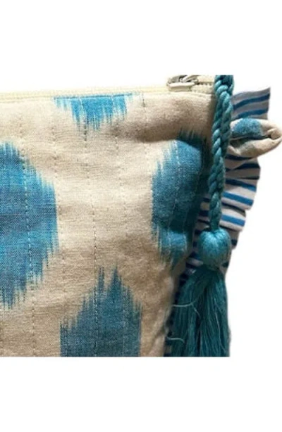 Mer St. Barth La Plage Ruffle Pouch In Brown